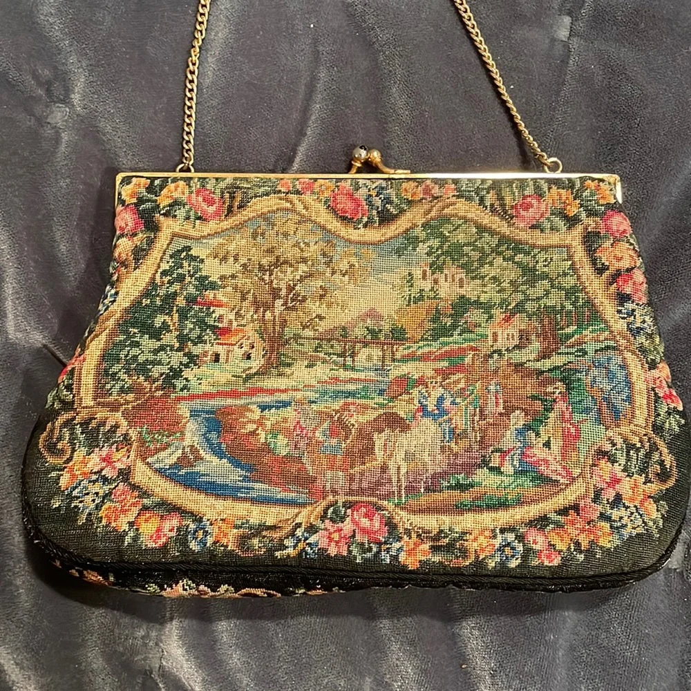 Vintage needlepoint purse, original owner! - Picture 1 of 6
